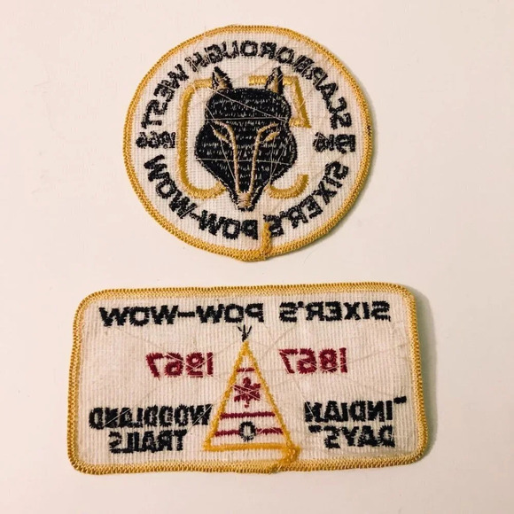 Vintage Lot of 2 Boy Scouts Canada Scarborough West Patch Sixers Pow Wow - Picture 2 of 9